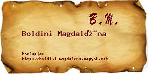 Boldini Magdaléna névjegykártya